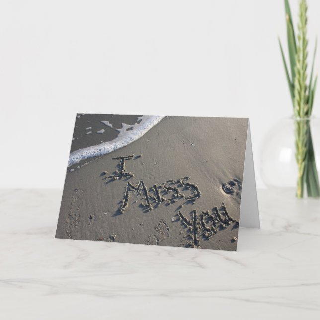 Ich vermisse dich karte (Vorderseite)