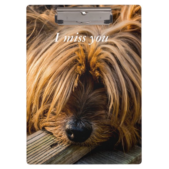 Ich vermisse dich klemmbrett (Vorderseite)