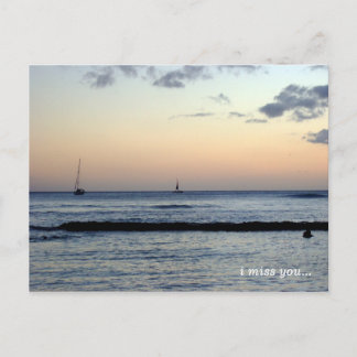 Ich vermisse dich ... postkarte