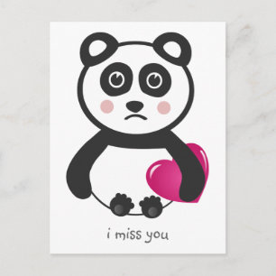 Ich vermisse dich postkarte