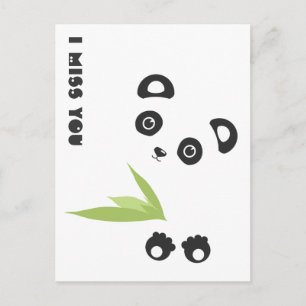 Ich vermisse dich postkarte