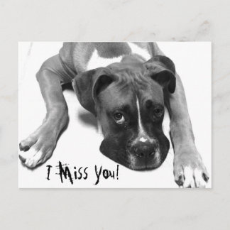 Ich vermisse dich! postkarte