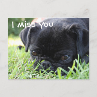 Ich vermisse dich postkarte