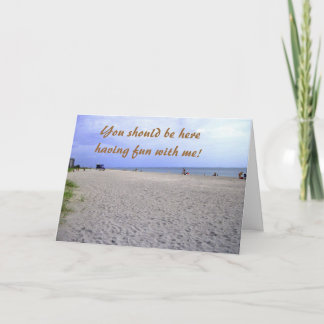 Ich vermisse dich Siesta Keys Grußkarte Karte