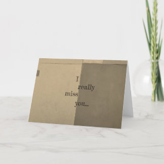 Ich vermisse dich wirklich dankeskarte