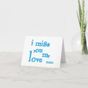 Ich vermisse dir meine Liebe Karte