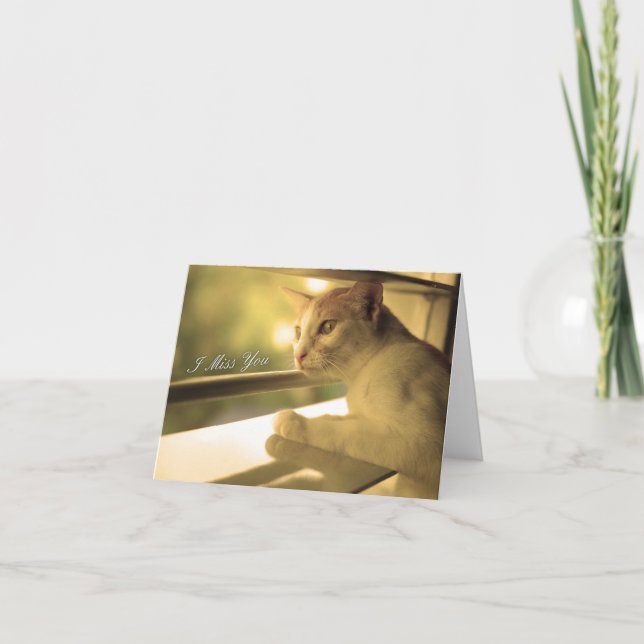 Ich vermisse Ihre Note Card Karte (Vorderseite)