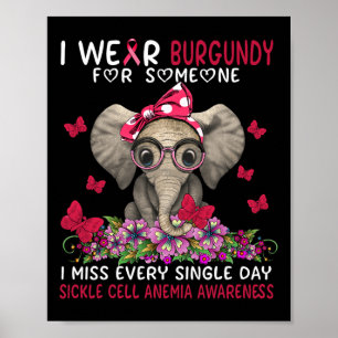 Ich vermisse jeden Single Tag Sichelzellanämie Awa Poster