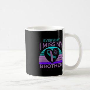 Ich vermisse mein Brother Heart Ribbon Suicide Awa Kaffeetasse