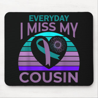 Ich vermisse mein Cousin Herz Sonnenblumen Selbstm Mousepad