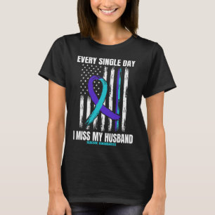 Ich vermisse mein Husband Suicide Awareness Shirt 
