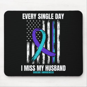 Ich vermisse mein Husband Suicide Awareness Shirt Mousepad