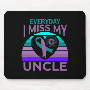 Ich vermisse mein Onkelherz Sonnenblumen-Selbstmor Mousepad