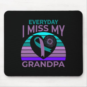 Ich vermisse meinen Großvater Herzsuizid Bewusstse Mousepad