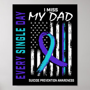 Ich vermisse meinen Vater Suizidbewusstsein Amerik Poster