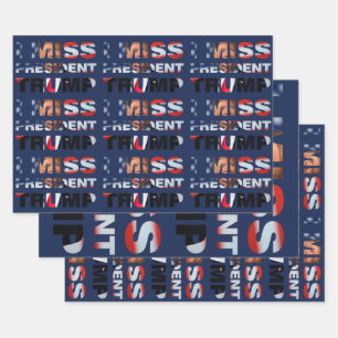 Ich vermisse Präsident Trump Geschenkpapier Set