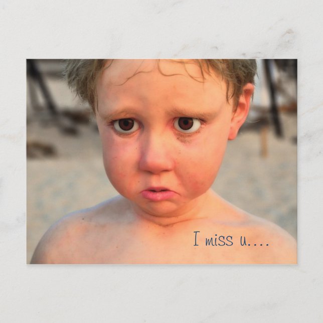 Ich vermisse uns. postkarte (Vorderseite)