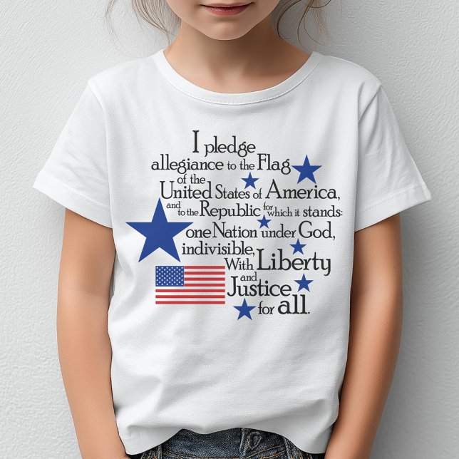 Ich verpflichte mich, die Flagge der Vereinigten S T-Shirt (Pledge of Allegiance Tshirt)