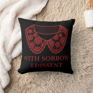Ich verschweige an der Spitze Collar Abortion Ban  Kissen