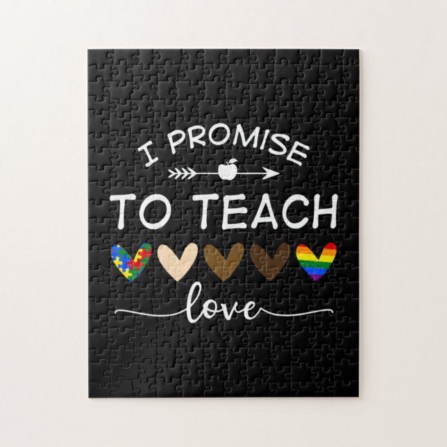 Ich verspreche, Autismus in der Liebe Afrikanische Puzzle (Vertikal)