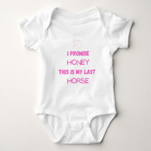 Ich verspreche, das ist mein letztes Pferd Lustige Baby Strampler