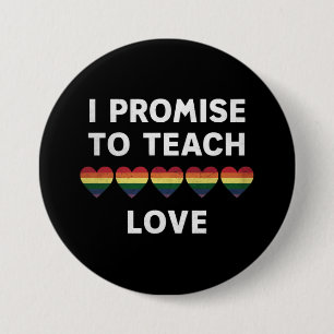 Ich verspreche, die LGBT-Q-Liebe als stolzen Lehre Button