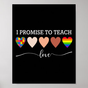 Ich verspreche, die Liebe zu schulen, dass sie sic Poster