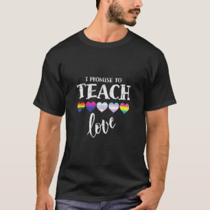 Ich verspreche Liebe Lgbt Q Stolz Stolzer Verbünde T-Shirt