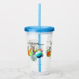 Ich verstecke mich nicht; ich vermische mich in lu acryltrinkbecher