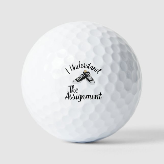 Ich verstehe das Geschenk für die blaue Kundgebung Golfball (Vorderseite)