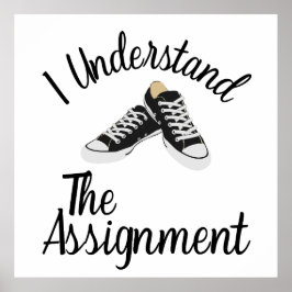 Ich verstehe das Geschenk für die blaue Kundgebung Poster