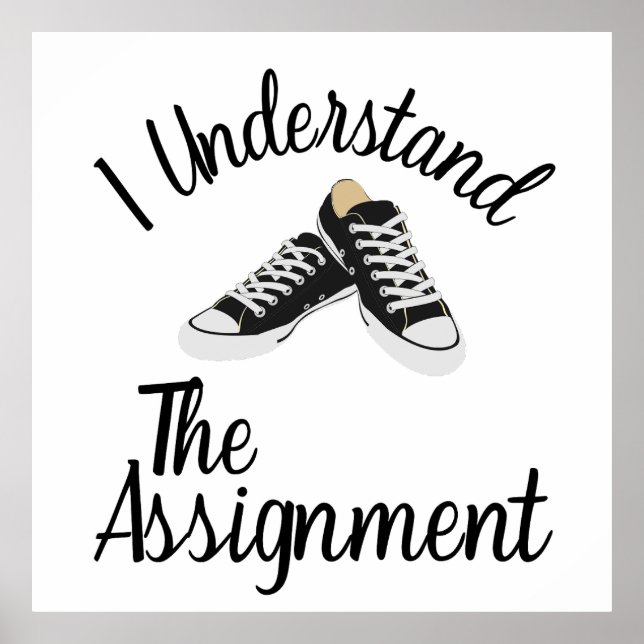 Ich verstehe das Geschenk für die blaue Kundgebung Poster (Vorne)