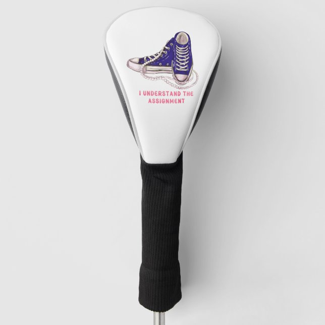Ich verstehe die Art der "Assignment Blue Sneakers Golf Headcover (Vorderseite)