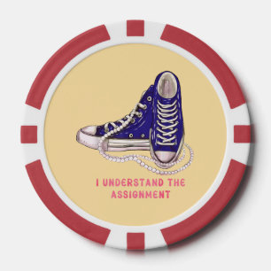 Ich verstehe die Art der "Assignment Blue Sneakers Pokerchips