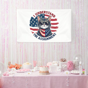 Ich verstehe die Aufgabe Harris Walz Cat Lady Banner