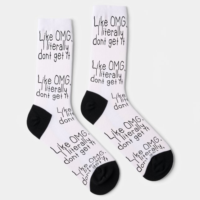 Ich Verstehe Es Nicht Sassy Lustiger Spruch Socken (Rechts)