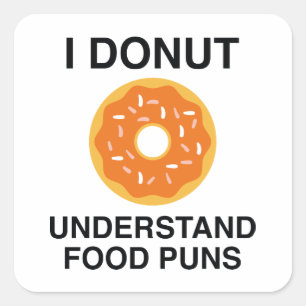 Ich verstehe Essenspistolen nicht Quadratischer Aufkleber