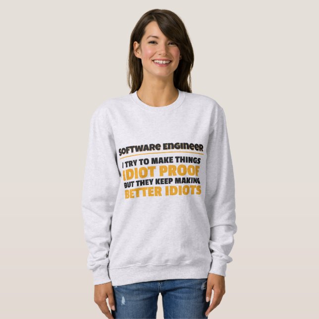 Ich versuche, die Dinge zu einem unabhängigen Soft Sweatshirt (Vorne ganz)