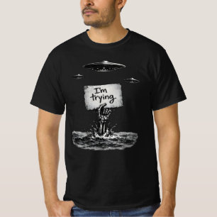 Ich versuche, ein dunkles, surrealistisches Kunstw T-Shirt