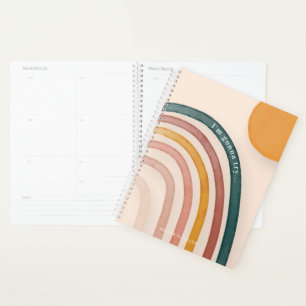 Ich versuche es Funny Rainbow Monogram Planer