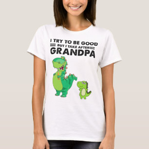 Ich versuche gut zu sein, aber ich nehme nach Groß T-Shirt