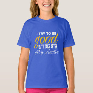 Ich versuche, gut zu sein, aber ich nehme nach mei T-Shirt