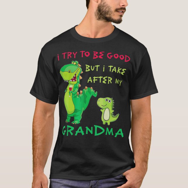 Ich versuche gut zu sein, aber ich nehme nach mein T-Shirt (Vorderseite)