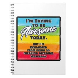 Ich versuche heute Phantastisch zu sein Notizblock