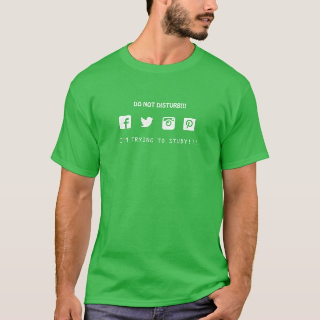 Ich versuche zu studieren T-Shirt (Vorderseite)