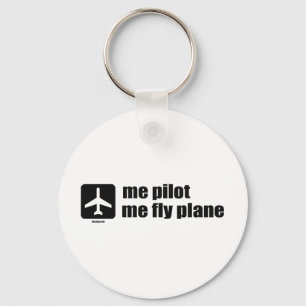 ich Versuchs ich Fliegen-Flugzeug Schlüsselanhänger