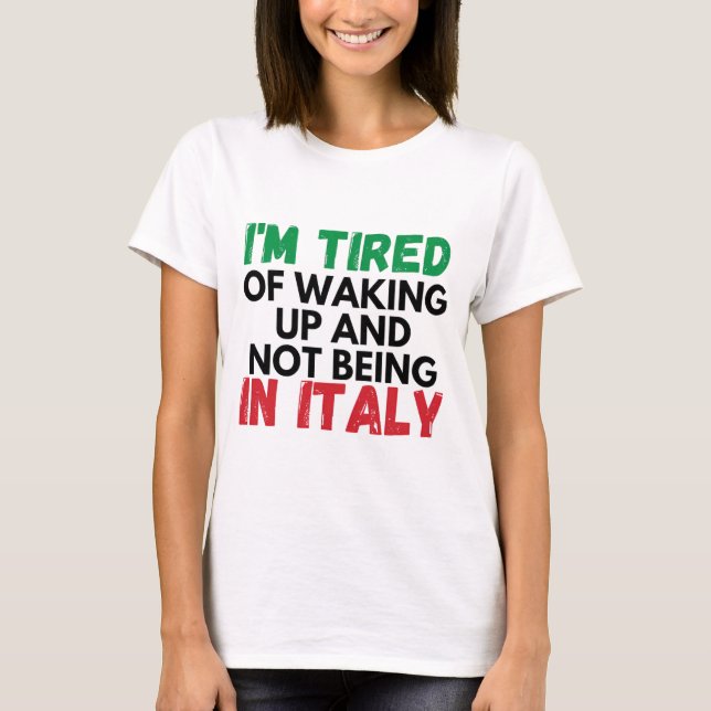 Ich versuchte, aufzustehen und nicht kursiv zu sei T-Shirt (Vorderseite)