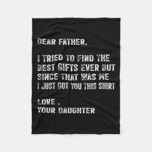 Ich versuchte den besten lustigen Vater Vatertag z Fleecedecke