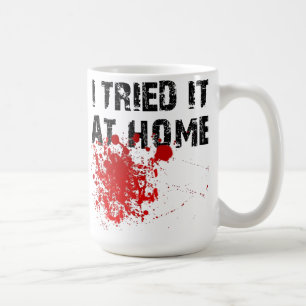 Ich versuchte es bei Zuhause Funny Travel Mug Tasse