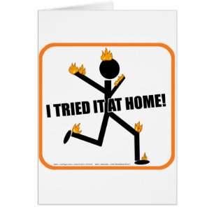 Ich versuchte es zu Hause!